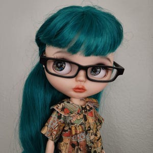 Rectangular Frame Glasses for Blythe, 1/6 Glasses, Doll Sunglasses, Blythe Glasses, Blythe Doll Sunglasses, Doll Accessories