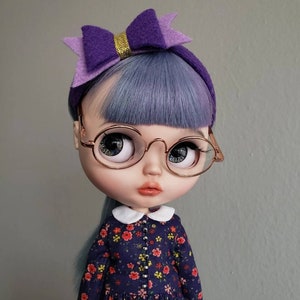 Silver Glasses for Blythe Doll, Round Frame Glasses for Blythe, Blythe Doll Sunglasses, Metal Blythe Glasses, Blythe Doll Glasses