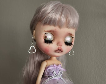 Blythe Doll Earrings, Rainbow High, Pullip Earrings, Earrings for Doll, OOAK Blythe, Hoop Earrings, BJD Doll Jewelry, Custom Blythe