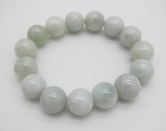 Genuine Burmese Jade Stone Bracelets Three Popular Sizes 8 mm, 10 mm, & 13 mm Hand Picked/Strung Stones Free Shipping