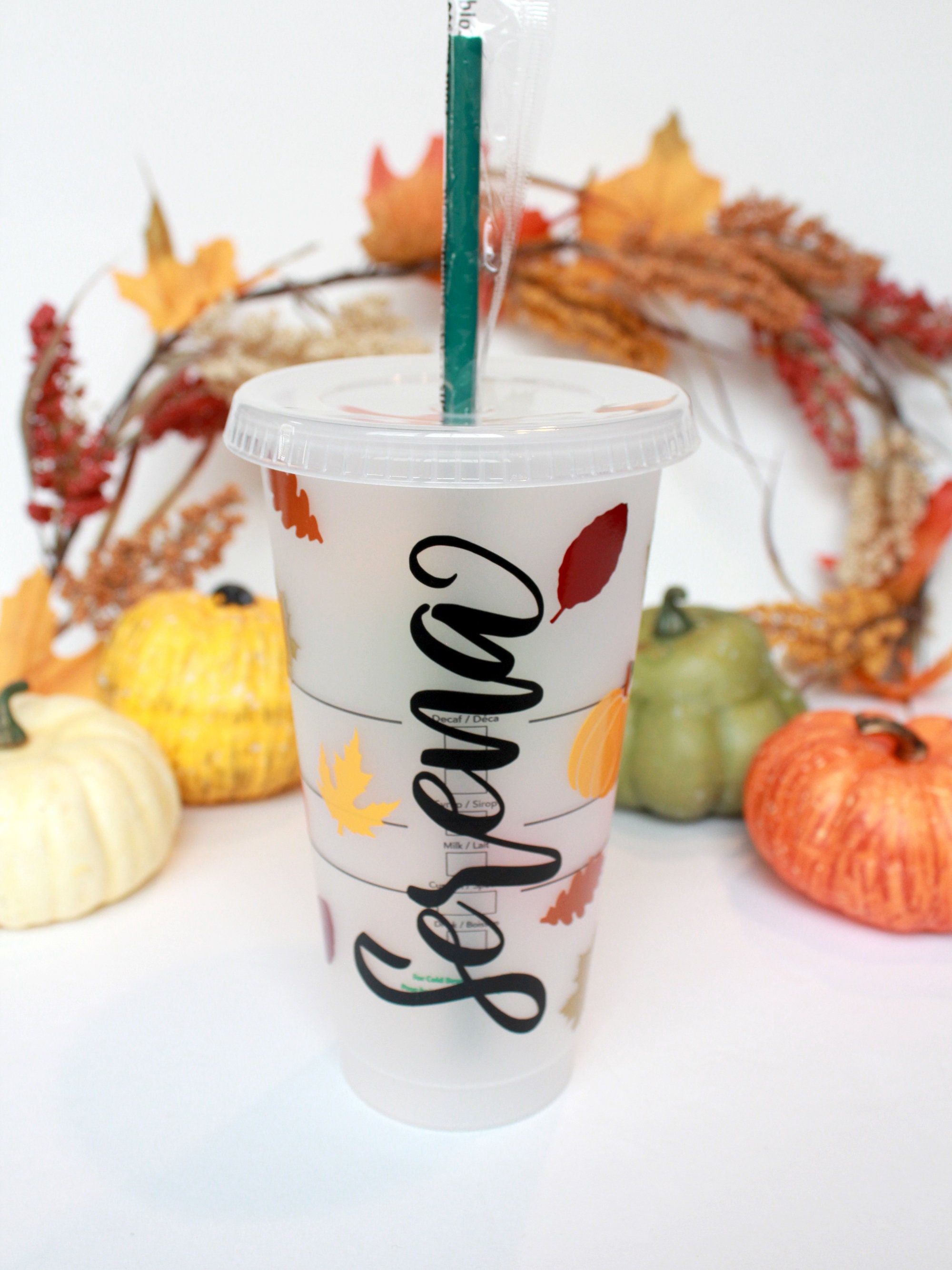 Personalized Starbucks Fall Cold Cup Coffee Tumbler/Custom Etsy