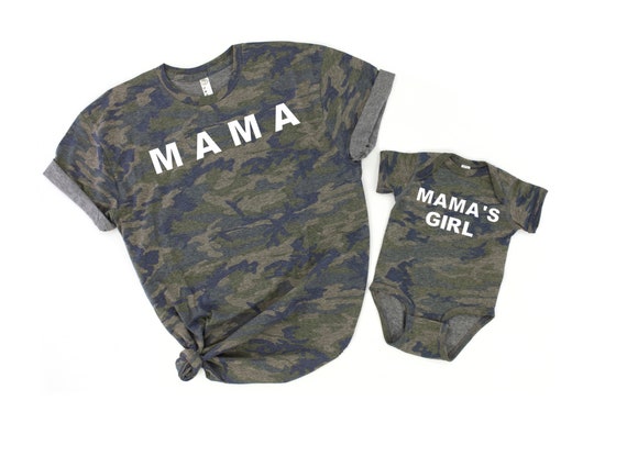 Camisa de mamá Mamas chica Onesie mami y me par camisa de | Etsy México