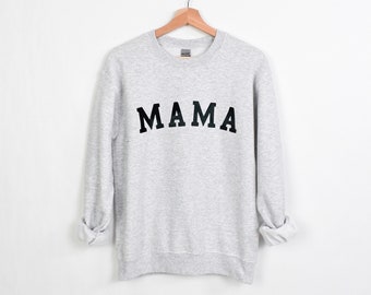 Moletom da mamãe, gola redonda da mamãe, presente para a mamãe, suéter da mamãe, moletom para a mamãe, camiseta da mamãe, camiseta da mamãe, ideias para presentes da mamãe, roupa da mamãe, suéter