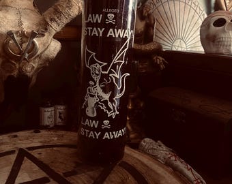 Law Stay Away Purple 7 Day Candle | Ritual Candle