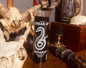 Break Up Snake Black 7 Day Candle | Ritual Candle