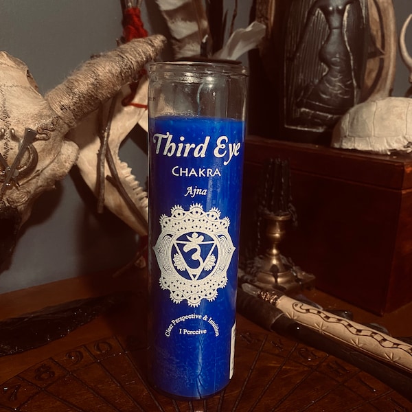 Third Eye Chakra Blue 7 Day Candle