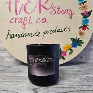 Father&#39;s Day Candle, Sandlewood and Black Cardamon Candle, Candle, Soy Candle, Father&#39;s Day