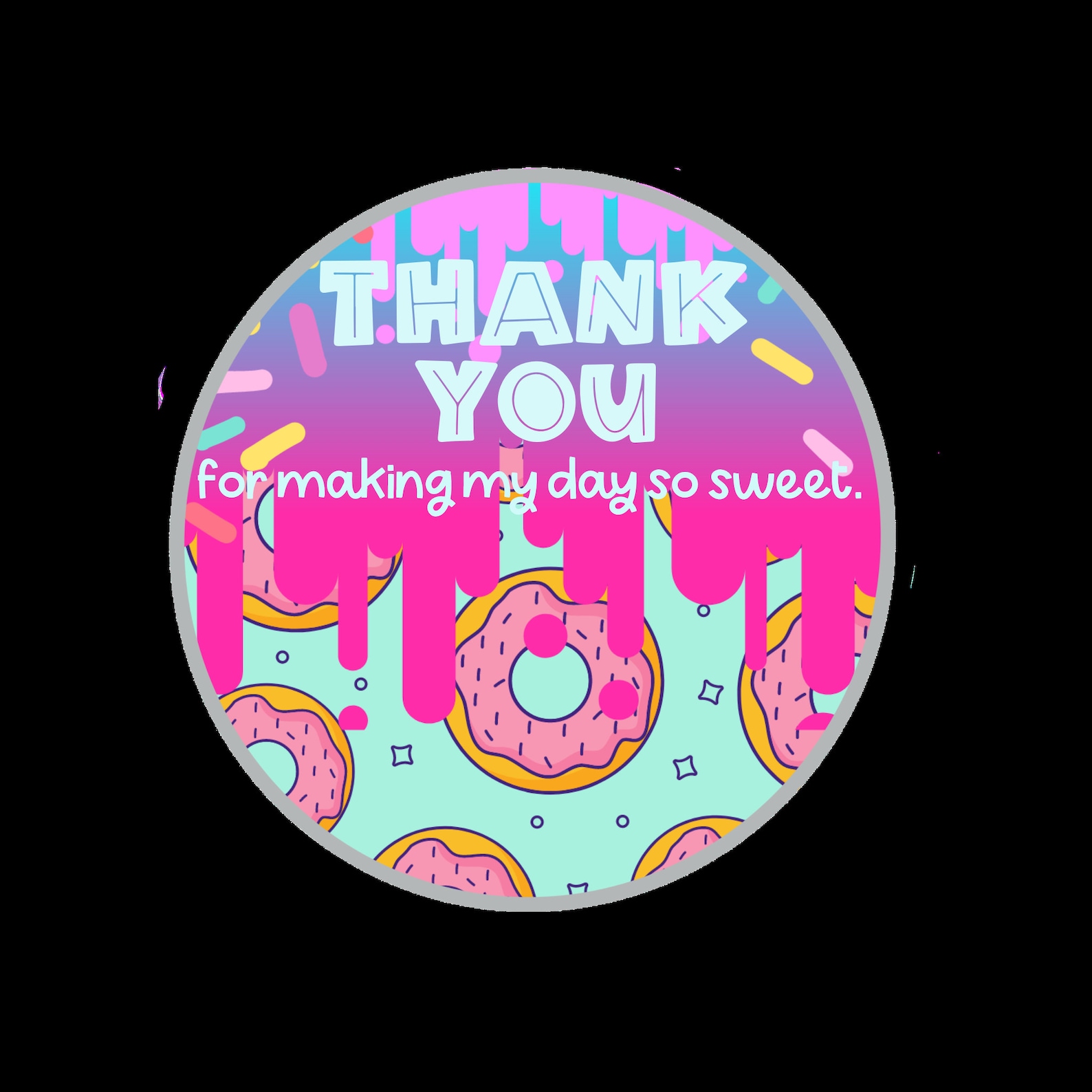 Kids birthday tags / loot bag tags / thank you sticker / Etsy