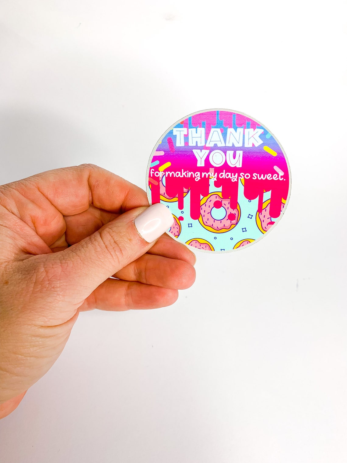 Kids birthday tags / loot bag tags / thank you sticker / Etsy