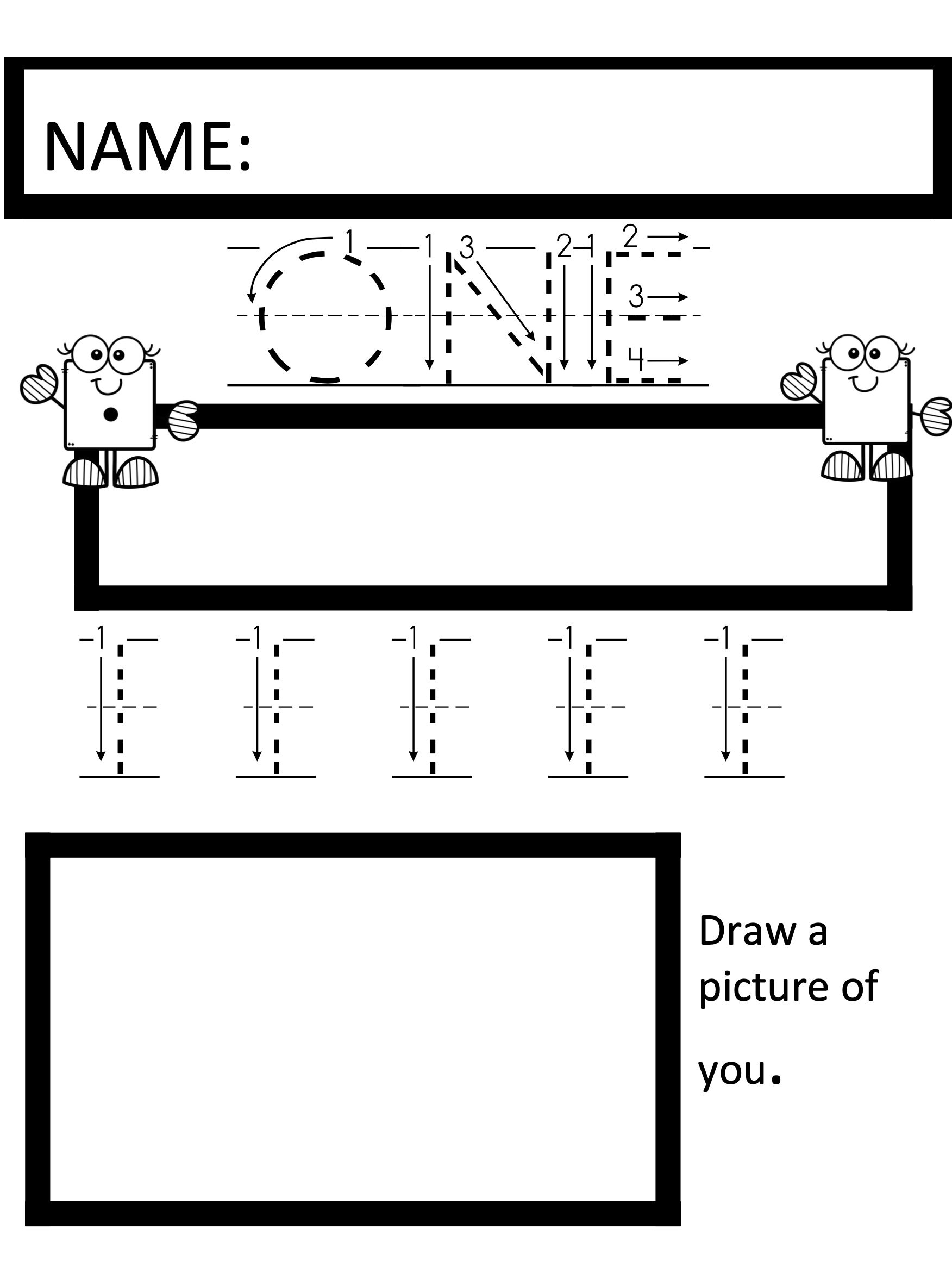 Alphabet trace and write practice 1-2 | Etsy