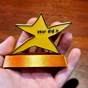 3D Printed your did it Meme Trophy 画像 3