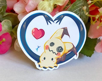 Pika x Mimikyu Vinyl Sticker Laptop Stickers Cute Stickers