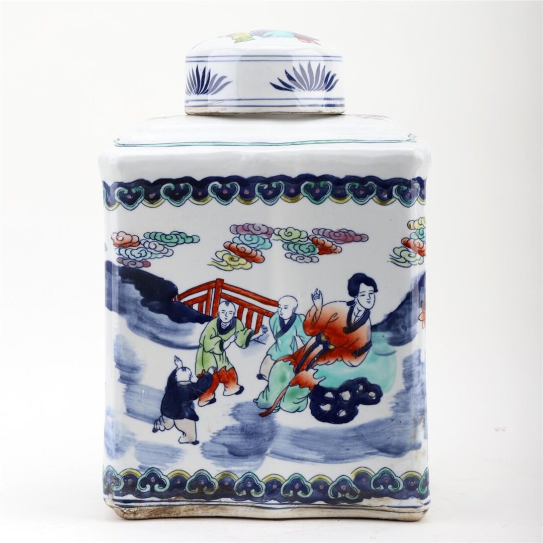 Porcelain Chinese Tea Jar10'' X 15''H Etsy