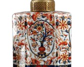 Porcelain Bronze Lid Imari Jar
