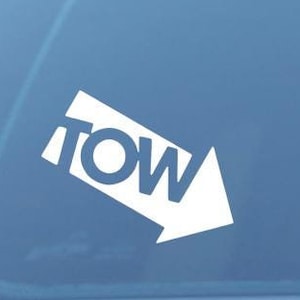 Tow Hook X2 car sticker, vinyl Decal