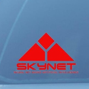 Skynet logo Terminator inspired, Cyberdyne, car sticker, laptop decal