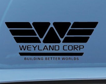 Weyland Corp Alien movie inspired sticker, car sticker, laptop decal