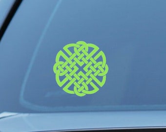 Dara Knot Celtic symbol sticker, Doire, Irish sticker, Gaelic, vinyl decal