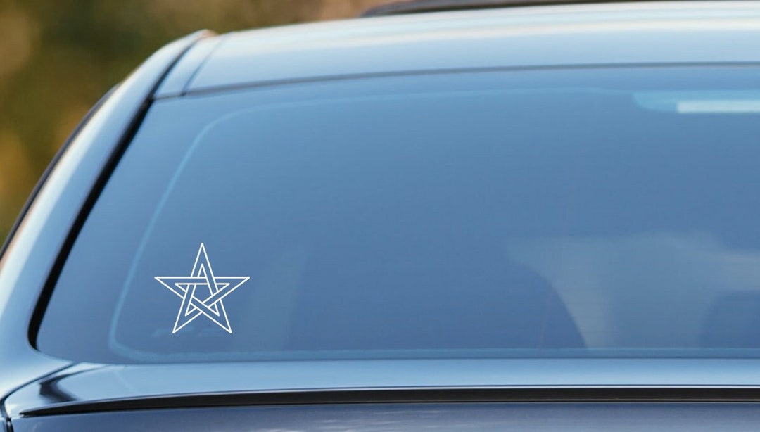 Pentagram Sticker, 5 Pointed Star Sticker, Car Vinyl Decal - Etsy