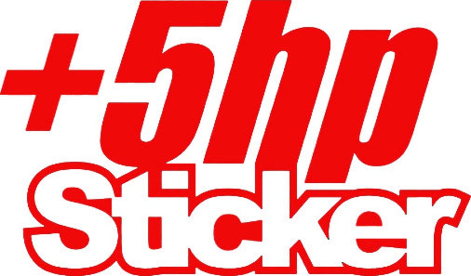 5HP Sticker Performance Car Sticker for Modified Car, JDM, Vinyl Decal ...