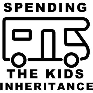 Spending The Kids Inheritance funny motorhome decal image 2