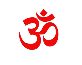 Om, bouddhisme hindou, yoga, symbole, voiture, autocollant, vinyle, mur, fenêtre, ordinateur portable