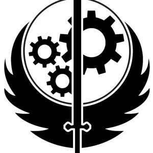 Brotherhood of Steel-logo van Fallout-sticker