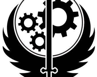 Brotherhood of Steel-logo van Fallout-sticker