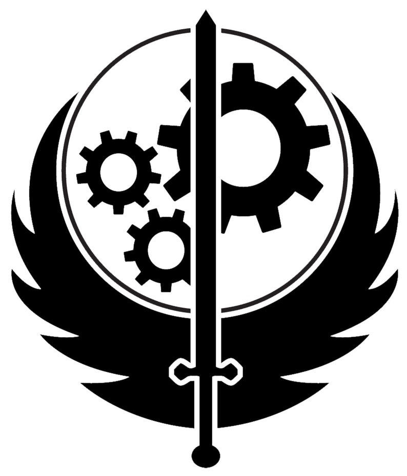 Brotherhood of Steel Logo From Fallout Decal Etsy