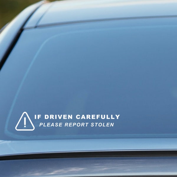 Funny Car Stickers Etsy UK