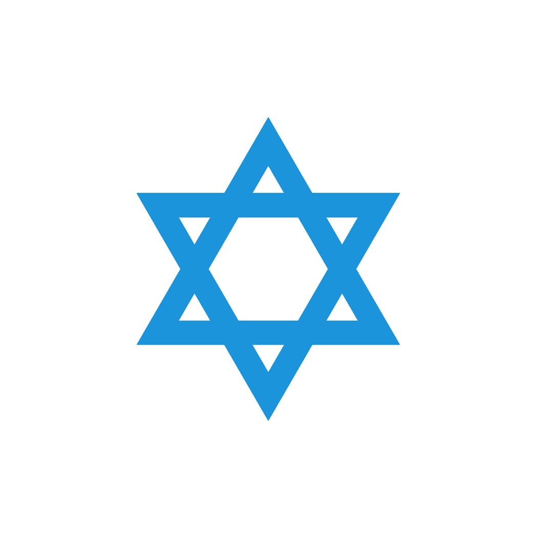 Star of David Jewish Sticker, Vinyl Decal - Etsy