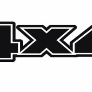4x4 sticker x2, off road sticker, vinyl decal