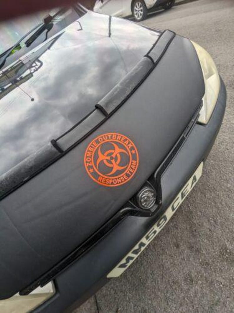 Zombie Outbreak Response Team Car Sticker, Vinyl Decal - Etsy