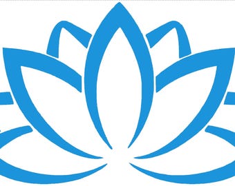 Lotus Flower decal for laptops, cars etc.
