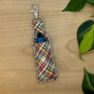 Lip Balm Holder, Chapstick Holder Keychain, Lip Balm Pouch, Keychain