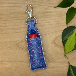 Lip Balm Holder, Chapstick Holder Keychain, Lip Balm Pouch, Keychain
