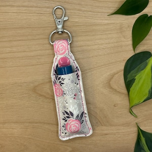 Lip Balm Holder, Chapstick Holder Keychain, Lip Balm Pouch, Keychain