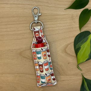 Lip Balm Holder, Chapstick Holder Keychain, Lip Balm Pouch, Keychain