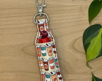 Lip Balm Holder Keychain, Chapstick Pouch