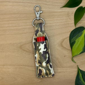Lip Balm Holder, Chapstick Holder Keychain, Lip Balm Pouch, Keychain