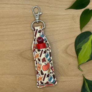 Lip Balm Holder, Chapstick Holder Keychain, Lip Balm Pouch, Keychain