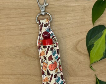 Lip Balm Holder Keychain, Chapstick Pocket Pouch