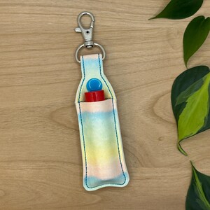 Lip Balm Holder, Chapstick Holder Keychain, Lip Balm Pouch, Keychain, Watercolor