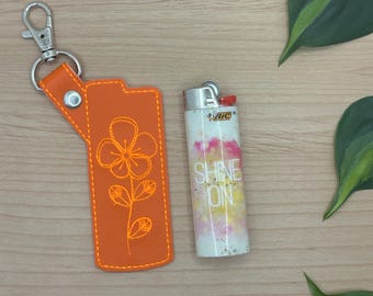Lighter Holder Case, Fits BIC Standard size, Gift for Her, Gift for Him, Lighter Cover, Keychain