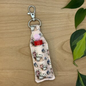 Lip Balm Holder, Chapstick Holder Keychain, Lip Balm Pouch, Keychain, Camera