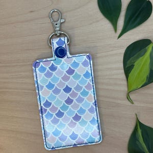 ID Badge Holder, Badge Holder, Id Holder, Vertical ID Holder, ID Card Protector Case, Lanyard Accessory, Mermaid