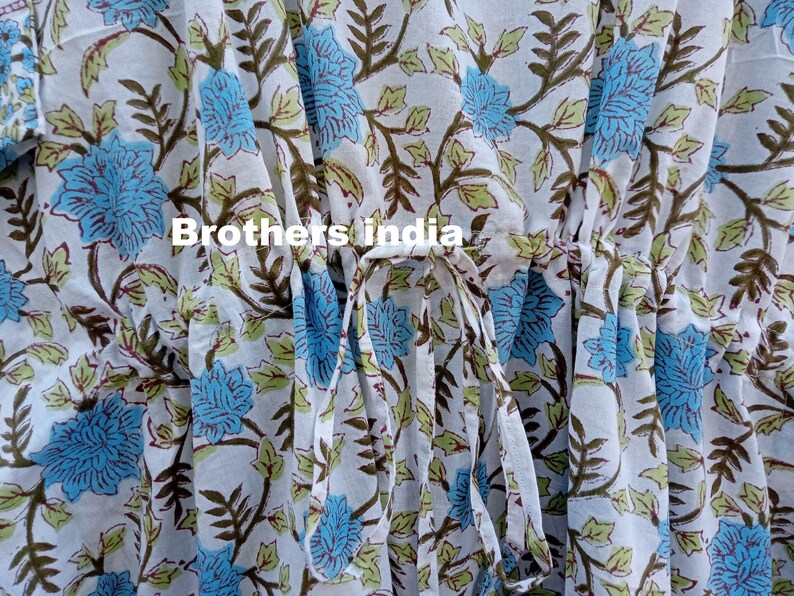 Indian Handmade Printed Kaftan One Size
