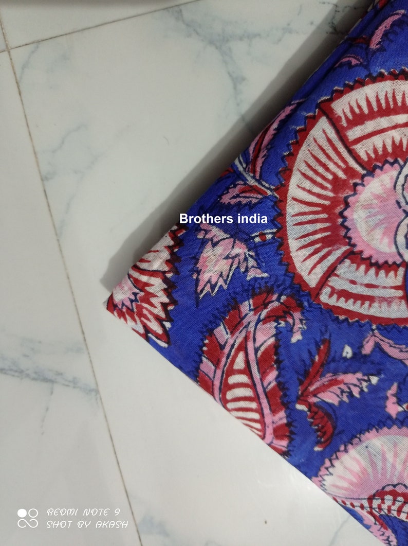 Handblock 100/%Cotton Fabric New Sanganeri Print Fabric Fabric By Yard Floral Print Cotton Dress Material Fabric