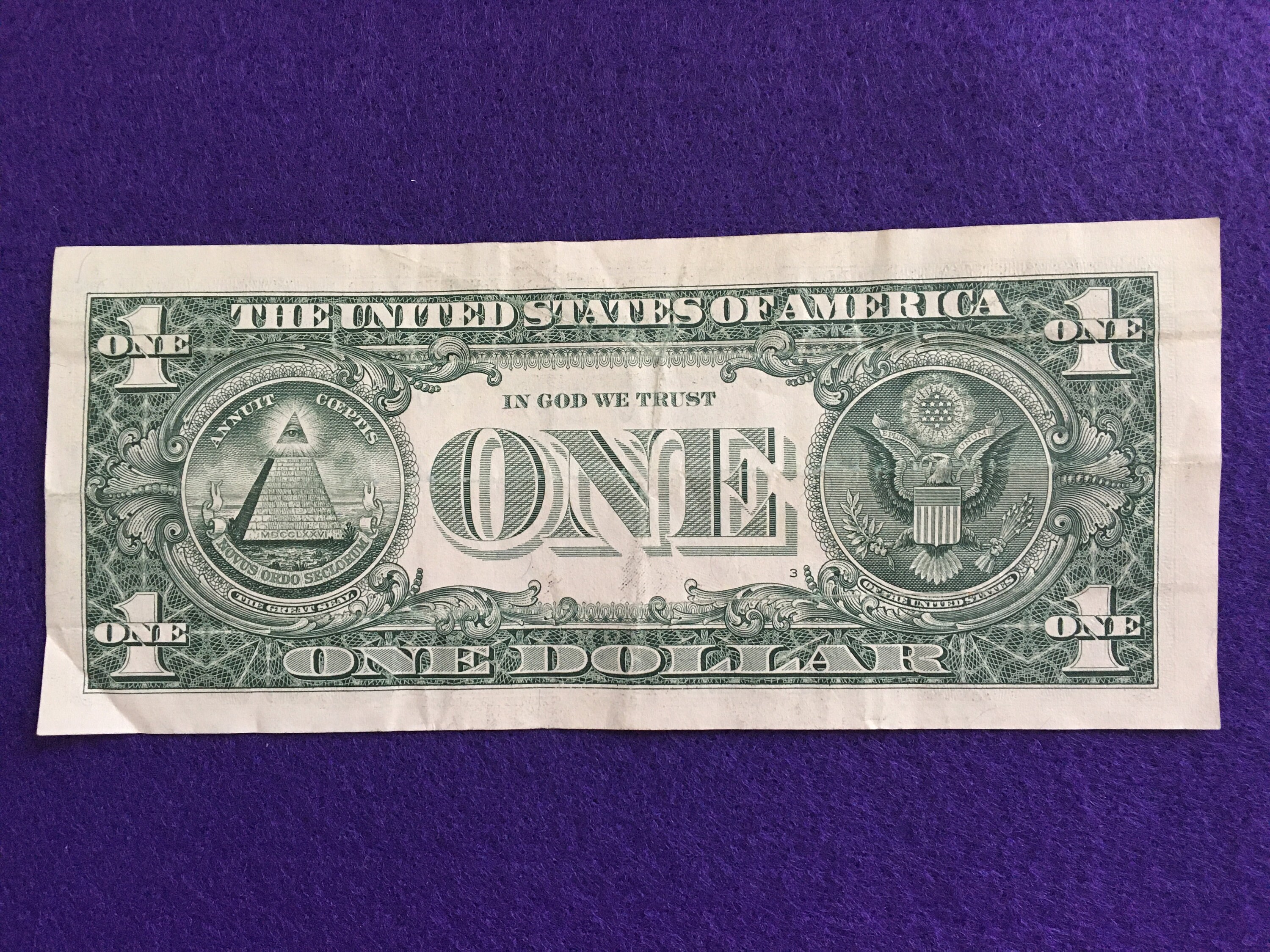 [Letter3 5] One Dollar Bill With Star - be4suz9