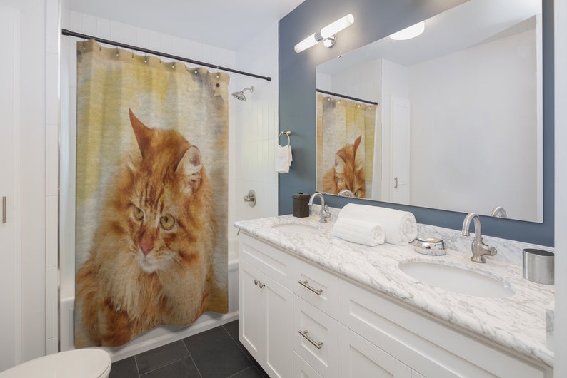 Best Seller Shower Curtains Cat Shower Curtains Bathroom curtain Shower Art curtain Shower decor Bath curtain Art shower curtain